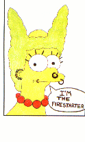 Marge Simpson as a punker