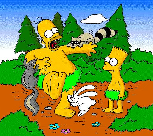 Homer gaat kamperen