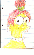 Marge Simpson with red hair