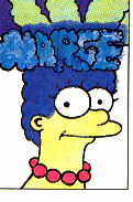 Marge Simpson alternative hair with her name
